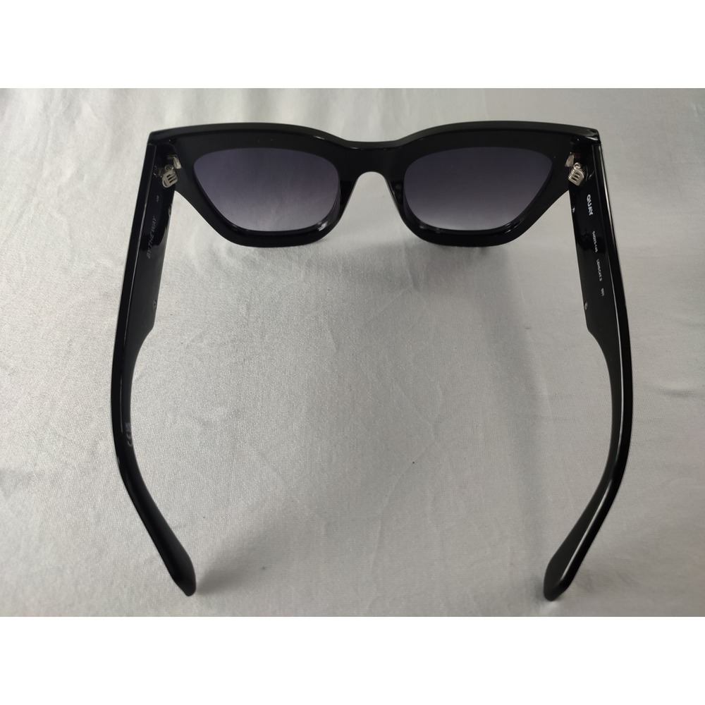 Quay Australia By The Way Black Smoke Gradient Sunglasses Gold Logo Bar 54mm - Picture 4 of 10